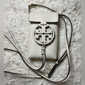 Tori Burch Miller Leather Smartphone Crossbody